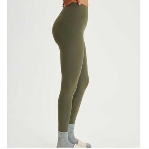 Girlfriend Collective Cypress RIB High-Rise 7/8 Ribbed Leggings Plus Size XXXL - Picture 7 of 15